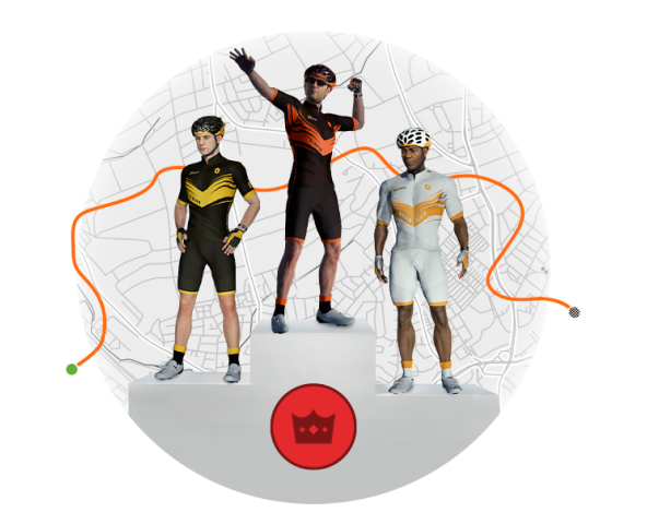 avatars on winner's podium